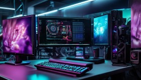 专业电竞设备解析：高性能主机搭配高刷新率显示器与人体工学外设，打造顶尖电竞赛事装备